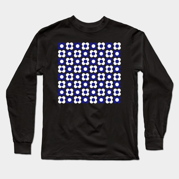 Daisy Dot Blue II Long Sleeve T-Shirt by xxxJxxx